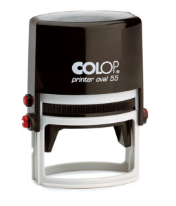 Colop Printer Oval 55 - kompletní razítko (33 x 55 mm) Barva těla razítka a otisku (polštářku): černá