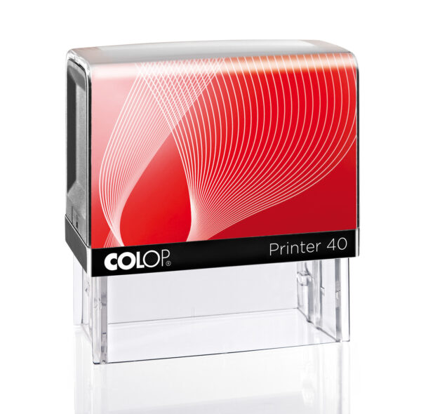 Colop Printer 40 - (23 x 59 mm) - bez štočku a polštářku Barva těla razítka a otisku (polštářku): červená