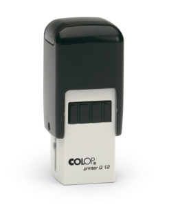 Colop Printer Q 12 - kompletní razítko (12 x 12 mm) Barvy otisku (polštářku): černá