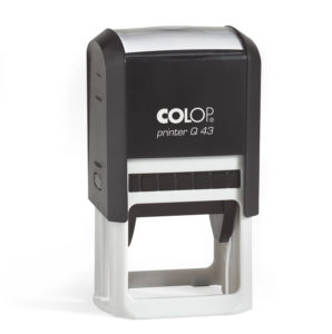 Colop Printer Q 43 - kompletní razítko (43 x 43 mm) Barvy otisku (polštářku): černá